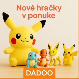 ⚡ Nové hračky v ponuke! ⚡ Pokémon svet sa rozrastá! Objavte nové plyšáky a figúrky, ktoré potešia každého malého trénera...