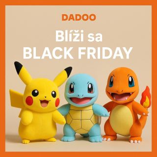 ⚡ Blíži sa BLACK FRIDAY! ⚡ Najväčšie zľavy roka sú na ceste. Pokémon hračky a plyšáci už čoskoro v akcii! 🧸✨ 🎉 Pripravte...