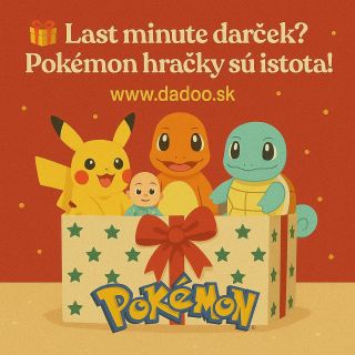 🎁 Last minute darček? Pokémon hračky sú istota pre každého malého fanúšika! ⚡ 🛒 Rýchla objednávka na:...